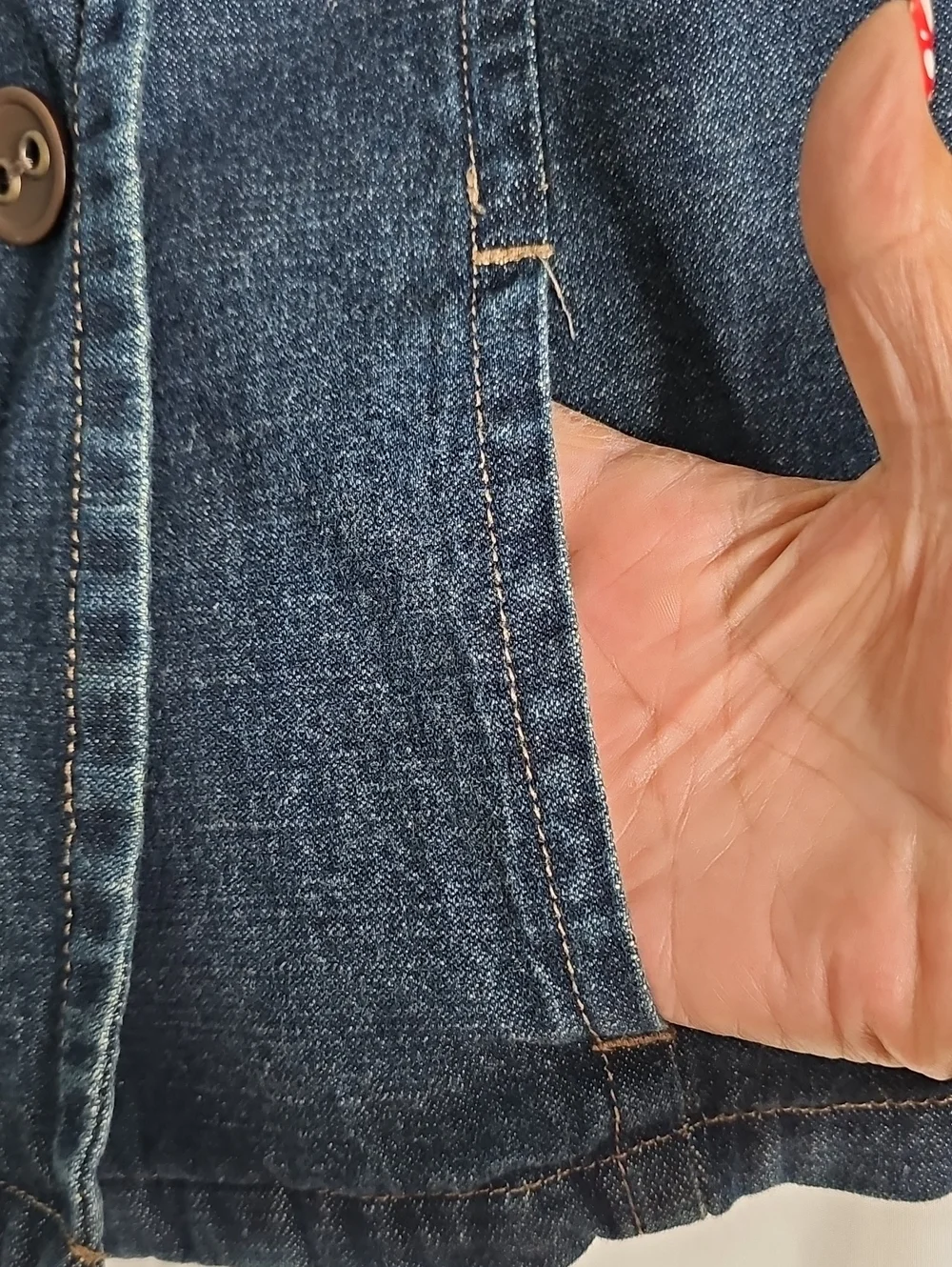 SONOMA Denim Double-Breasted Jacket - Dark Blue - Picture 3 of 9